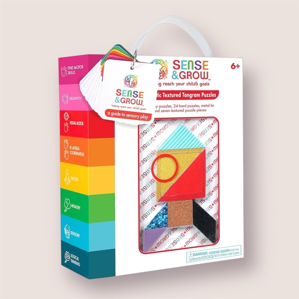 New Sense & Grow Kids Unique Textured Tangram Puzzle